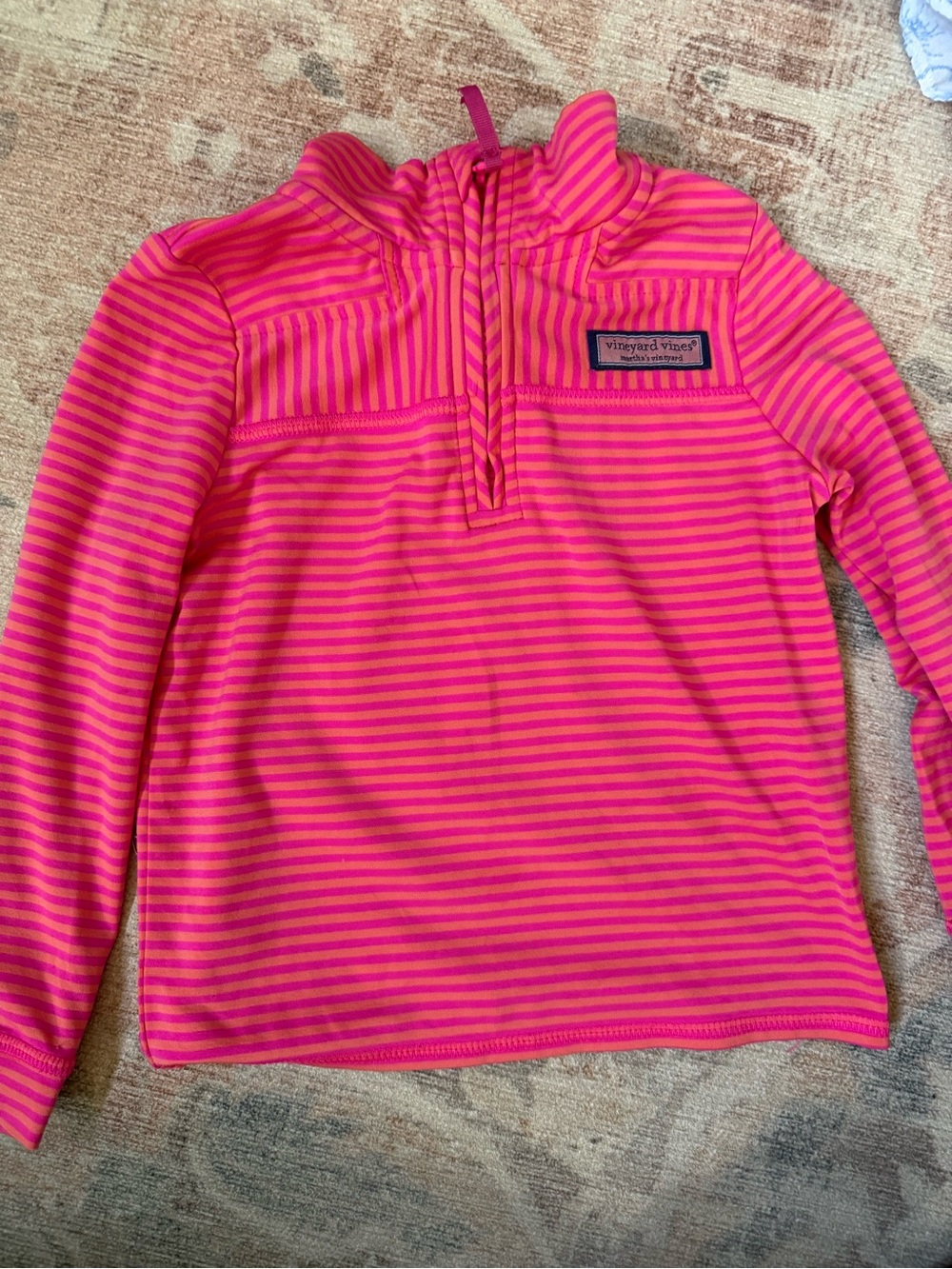 Vineyard Vines Girls' Shep Quarter-Zip Top